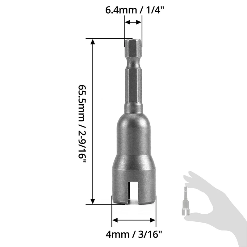 ABJI-broca de obturador de huracanes, broca de tuerca de ala, casquillo de tuerca, juego de controlador de tuerca de ala eléctrica, vástago hexagonal de 1/4 pulgadas para tuercas de Panel