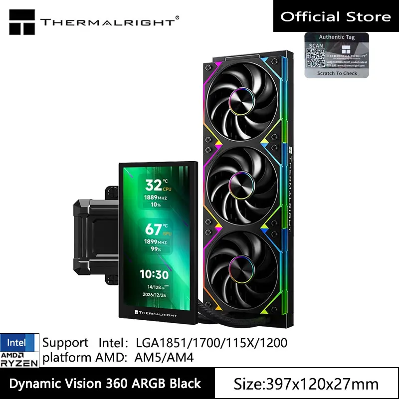 【¥16,883】Thermalright Dynamic Vision 360 ARGB-アリエク特価アラート