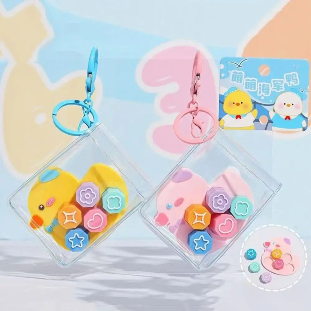 

Small Toy Bag Happy Sailor Duck Pendant Hanging Decoration Fun Design Happy Sailor Duck Keychain Cartoon Small Size