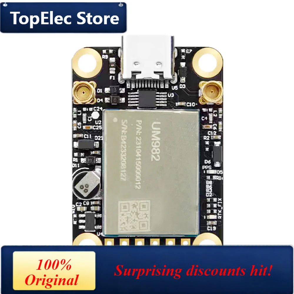 TopElec GPS-RTK Module UM980 UM982 GNSS High-precision RTK positioning module UM960 BDS/GNSS full-constellation GNSS Board GPS m