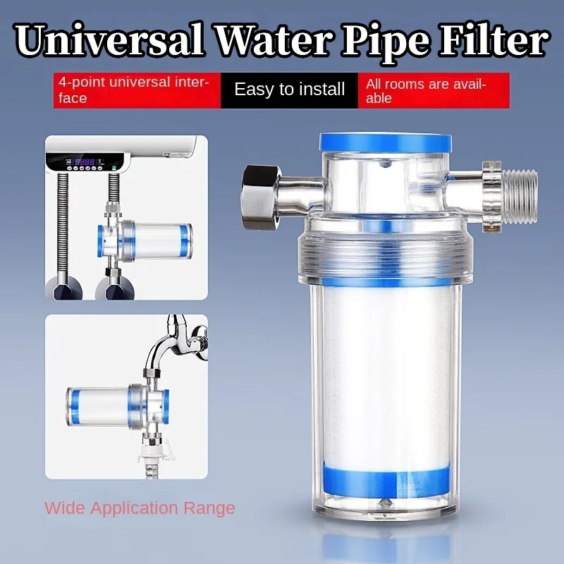 Universal Water Pipe Filter Purifier Shower PP Cotton Filter Faucets Bath Sprayer Purification Washing Machine Kitchen Accessory