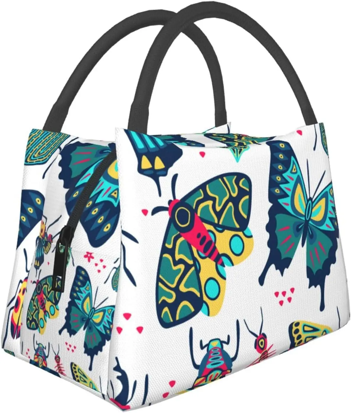 

Милая сумка для обеда с образцами насекомых для женщин и мужчин, портативная изолированная сумка для обеда для взрослых, многоразовая сумка-тоут