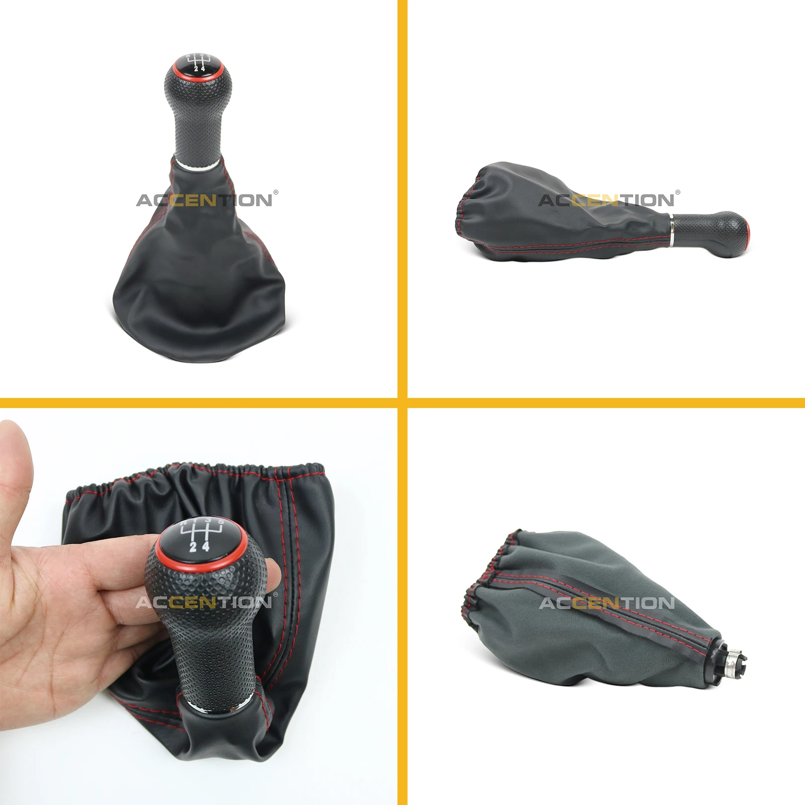 5 Speed Car Gear Stick Shift Knob With PU Leather Boot For Seat Arosa Ibiza Inca Cordoba