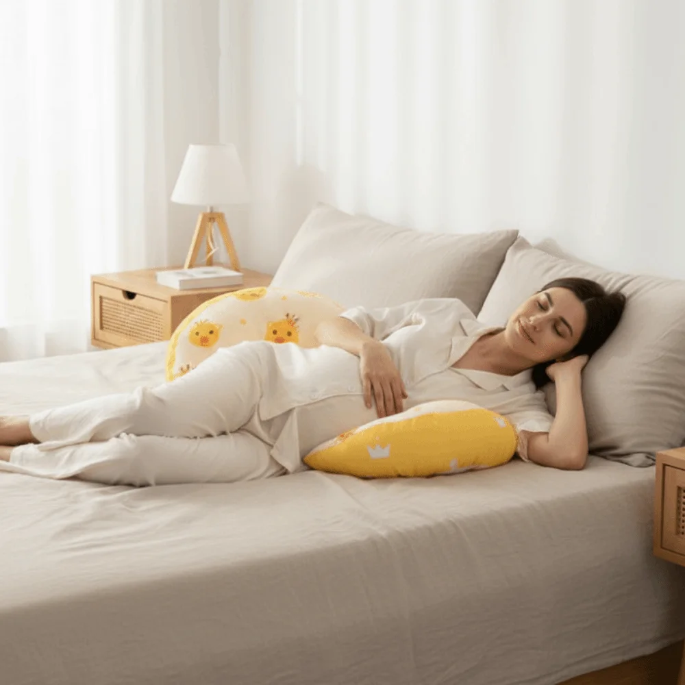 High Resilience Pregnancy Pillow Adjustable Distance Cartoon Maternity Cushion Animal Pattern Ergonomic Sleeping Body Pillow