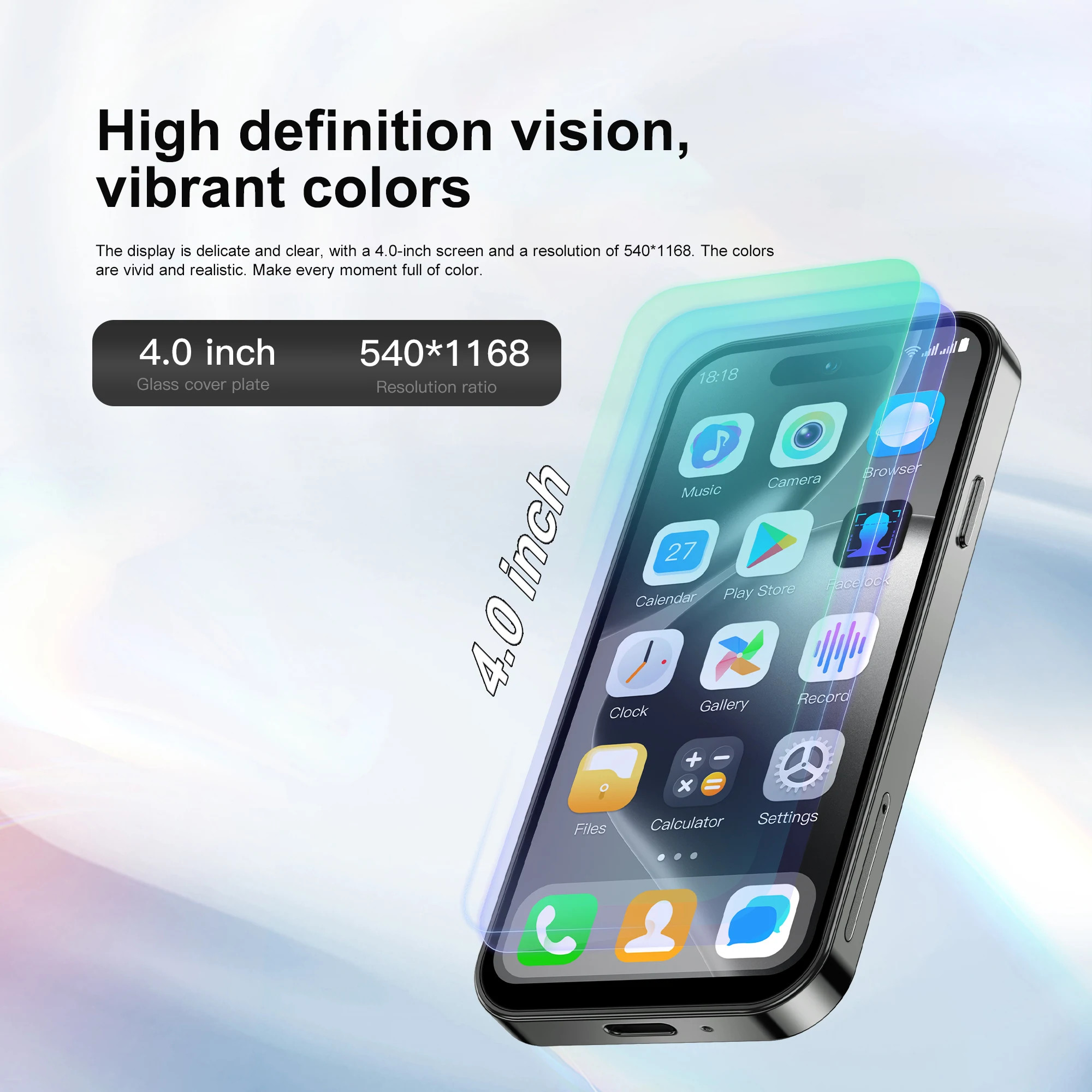 SERVO S16 Mini 4G LTE Small Smartphone Android 12.0 OS Dual SIM Standby 64GB ROM Play Store WiFi Face Unlock 4.0" Cute Cellphone