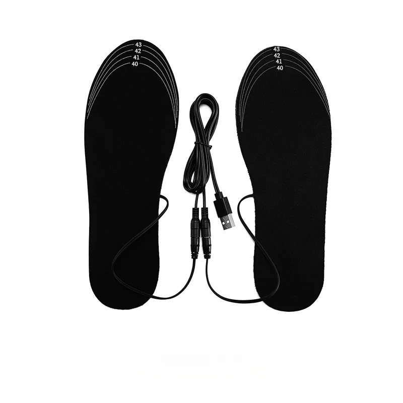 الشتاء تسخين كهربائي النعال USB التدفئة قدم دفئا الأحذية الحرارية جورب وسادة ساخنة النعال قابل للغسل كامل القدم حمى للجنسين
