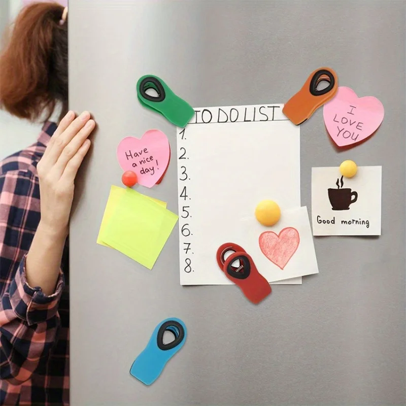 3/6 Refrigerator Magnets Can Be Reused Sealed Bag Clip Food Clip Multifunctional Food Storage Bag Clip
