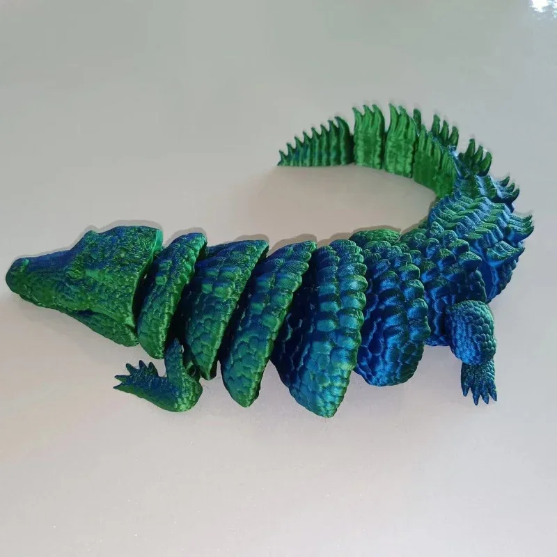 Desktop Ornaments 3D Printed Bionic Doll Crocodile Gift Kids Perfect Birthdays Home Offices Decoration Accessories