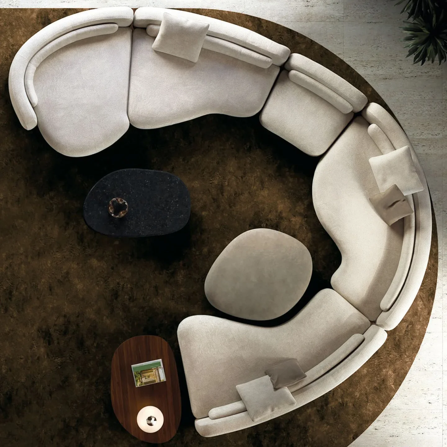 DSA home simple light luxury minimalist cream style sofa living room large flat module living room sofa