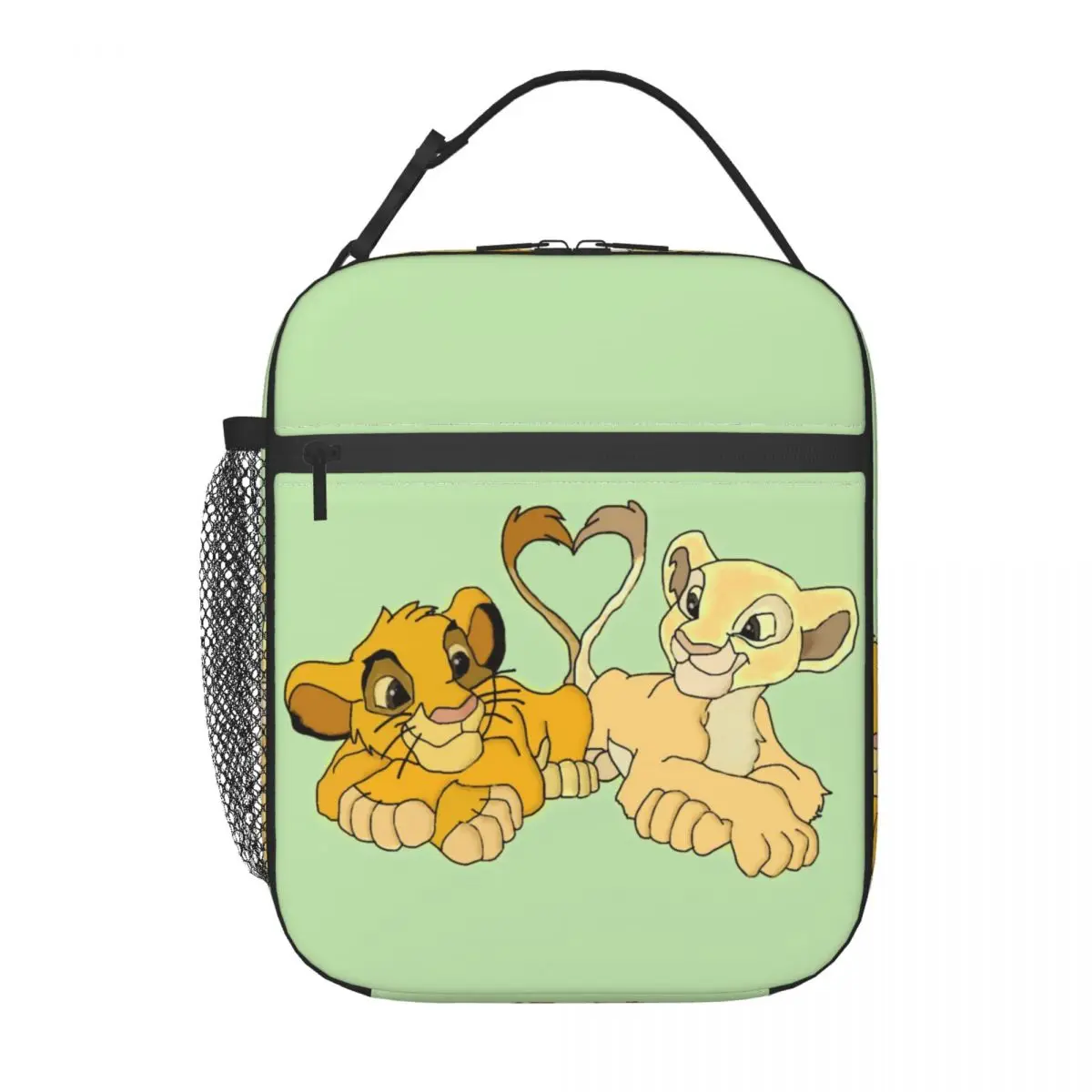 

Custom The Lion King Simba And Nala Resuable Lunch Boxes Hakuna Matata Cartoon Film Thermal Cooler Food Insulated Lunch Bag