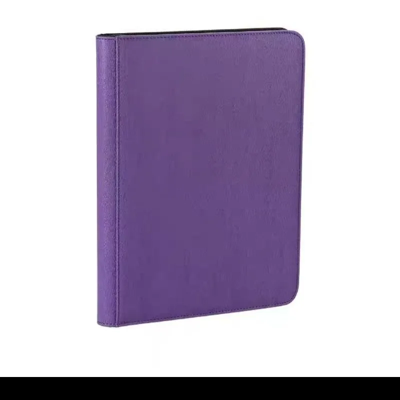 

9-карманная папка для коллекционных карточек, чехол из искусственной кожи на молнии, альбом для коллекции карточек, прочный держатель папки с боковой загрузкой для игровых карт MTG CTG