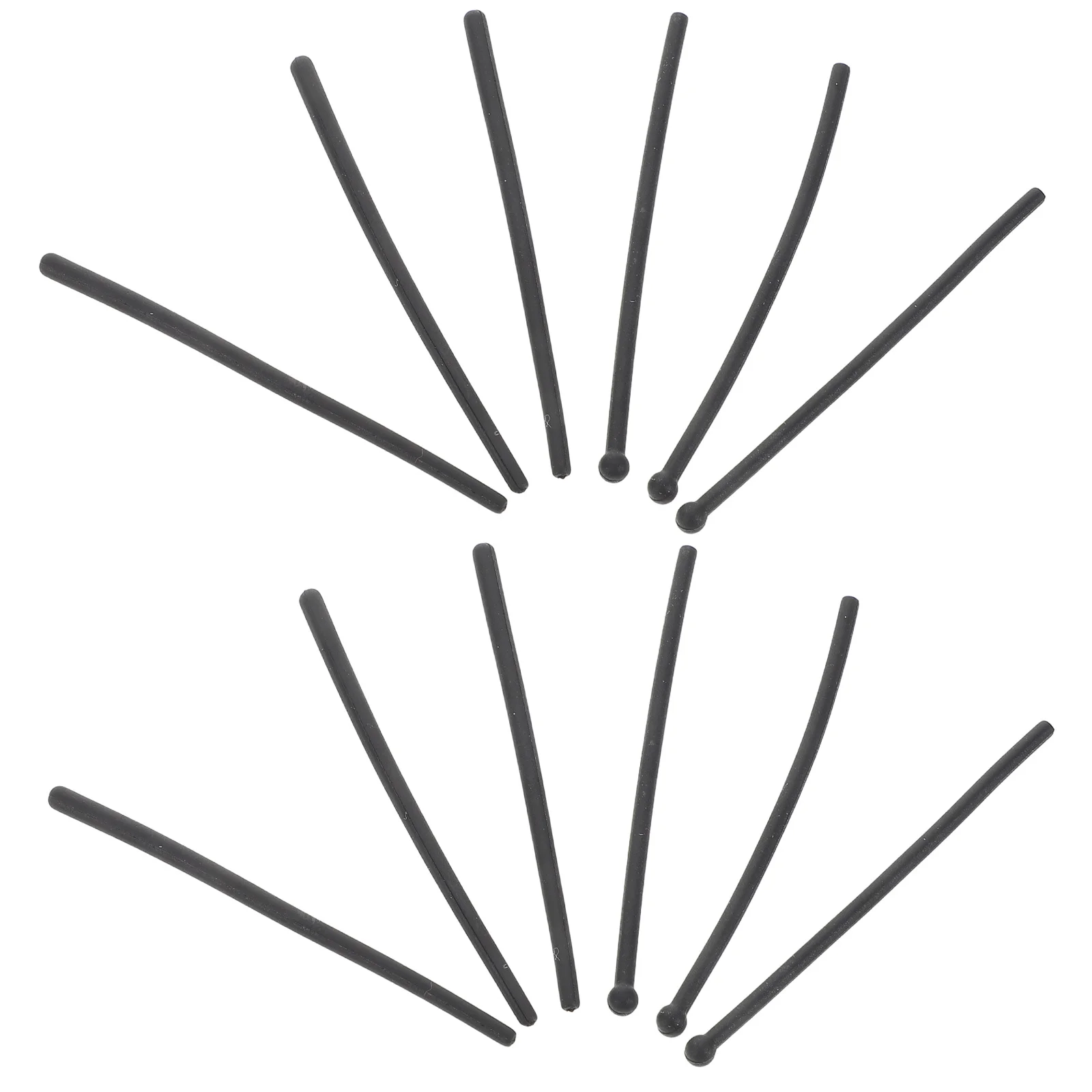 

12pcs Eyeglass Temple Tips Silicone Leg Covers Anti Round Hole Thin Glasses Accessories Repair Non Irritating