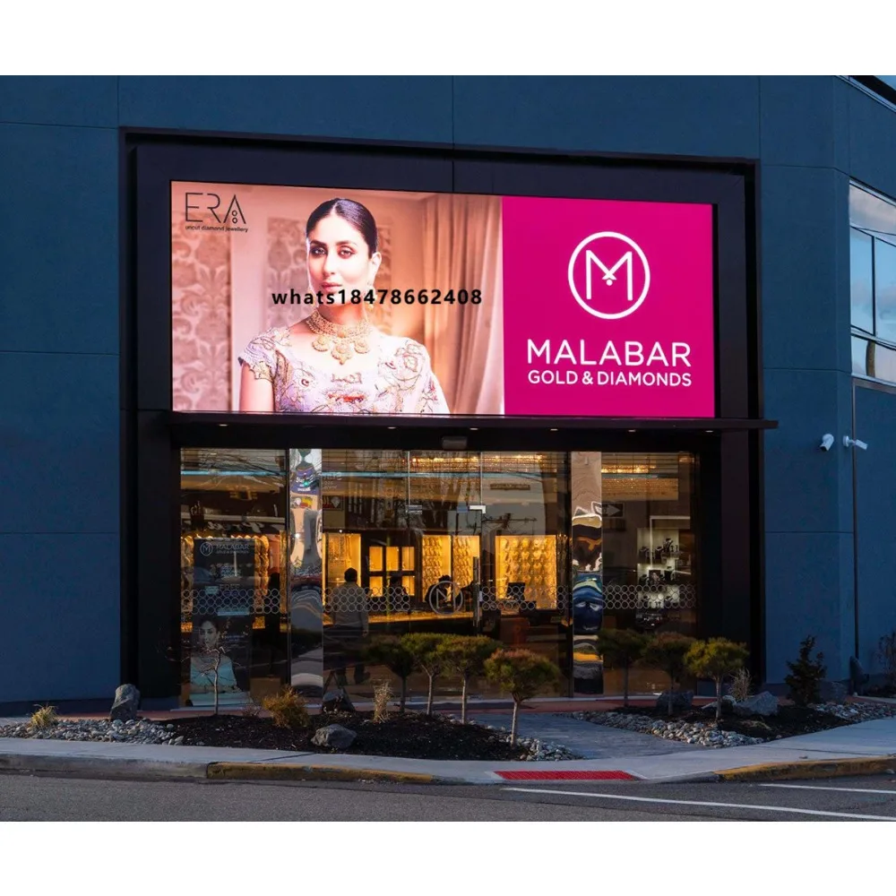 LED advertising screen IP65 protection grade P2.5 ultra high defini for outdoor use in shopping malls, support animation display