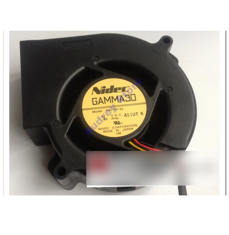 

Nidec 9733 A34124-33 DC12V 0.65A 7.8W 3 wires Turbo air blower double ball bearing FAN