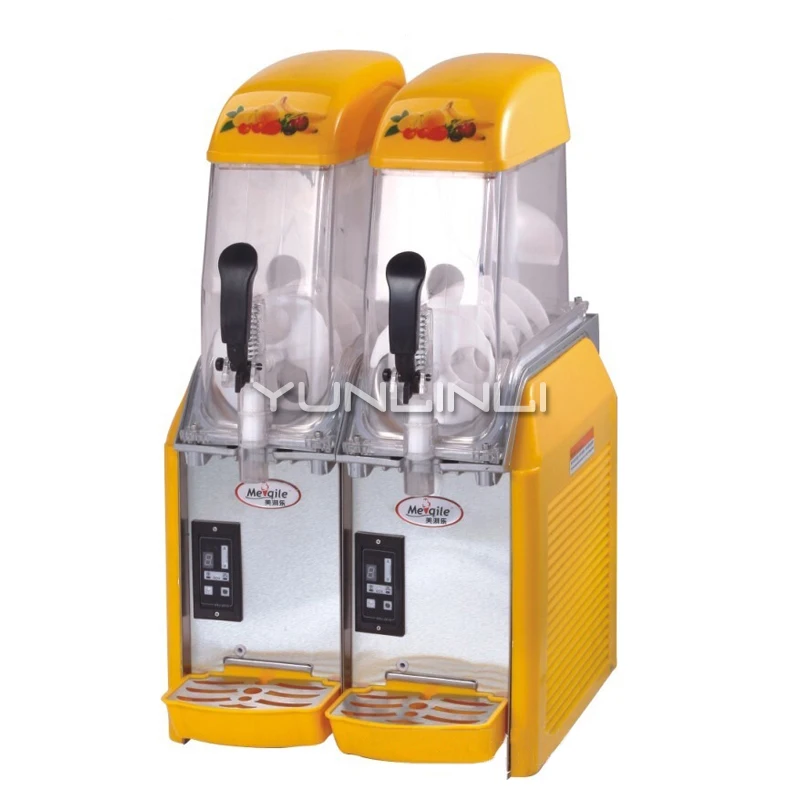 

Commercial Double Tank Slush Machine Cold Drinks Blender 2 Tanks Juice Dispenser Cold Beverage Machine