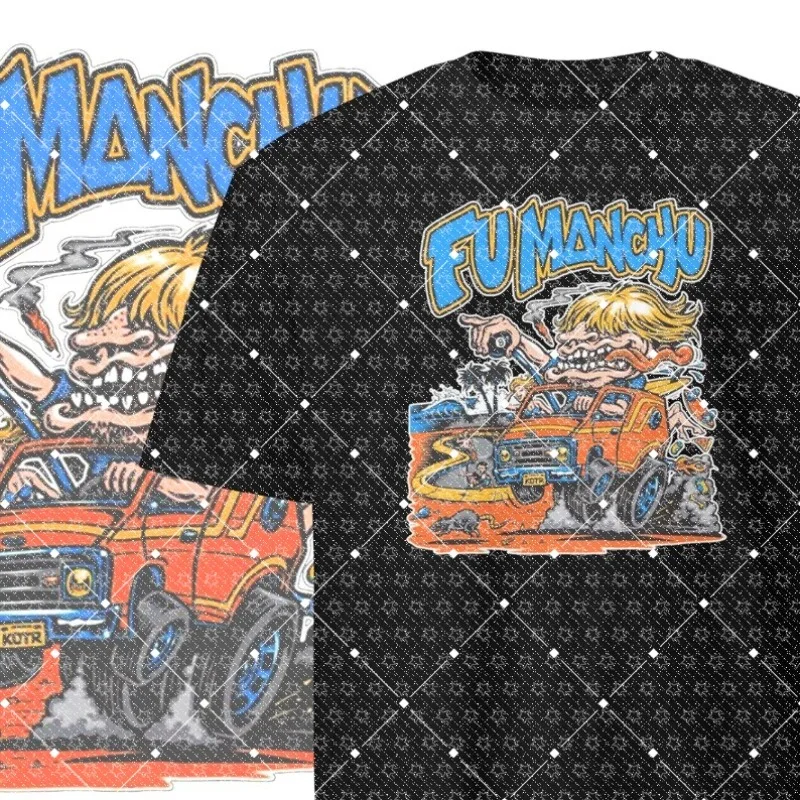 New Heavy Metal Series Band Support Short Sleeve Cotton Casual Fashion T-shirt Comfortable Surrounding T-shirt
