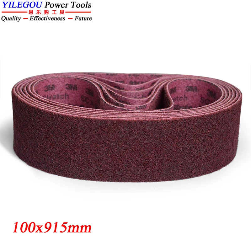 3M Écran de ponçage rond en Nylon 10x330mm 20x520mm 25x762mm 40x760mm 260x60mm bande Abrasive en nylon. 100x610mm 100x915mm 50x1800mm 50x2100mm nylon brossé bande de polissage.