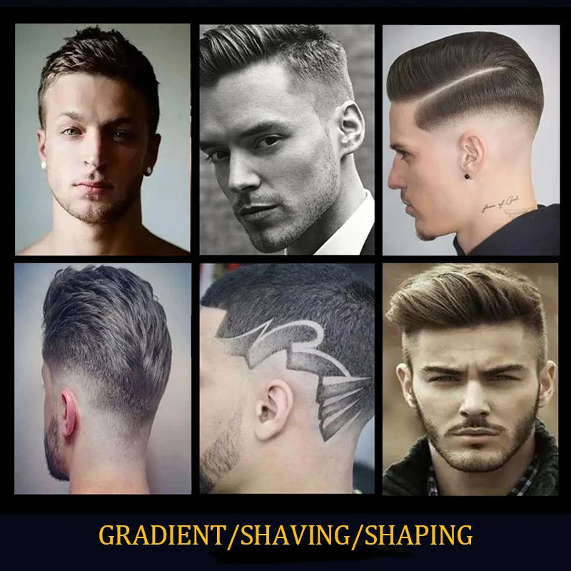 Kemei 남성용 투명 바디 전기 헤어 클리퍼, 전문 무선 트리머, LCD 디스플레이, 헤어 커팅 머신, KM-1928