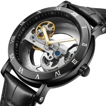 Watch Men Automatic Watch Luxury Watch Man Mechanical Wristwatch Skeleton Design Waterproo