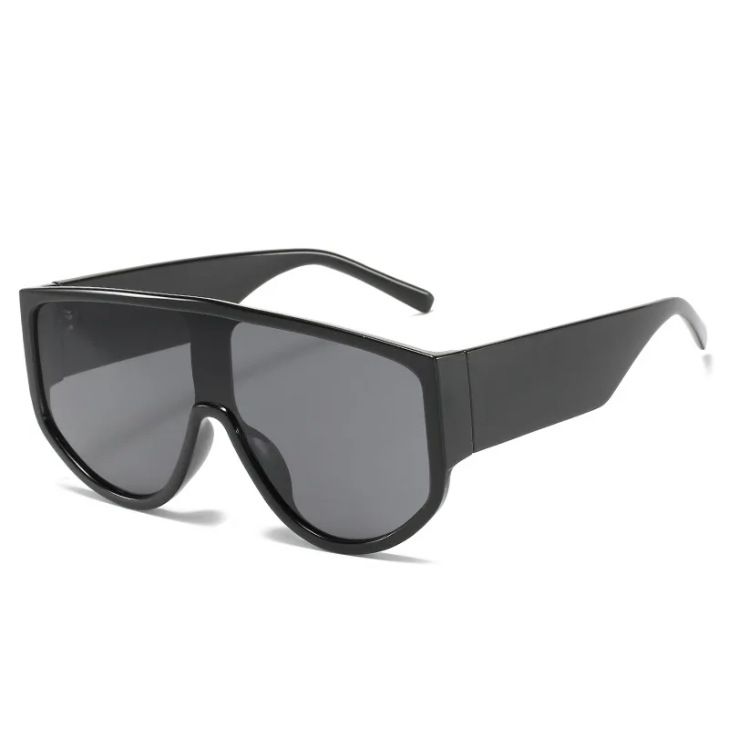 Shield Big Frame Oversized Sunglasses Women Beige Green Luxury Brand Large Men Sun Glasses Trendy Square Gradient Shades UV400