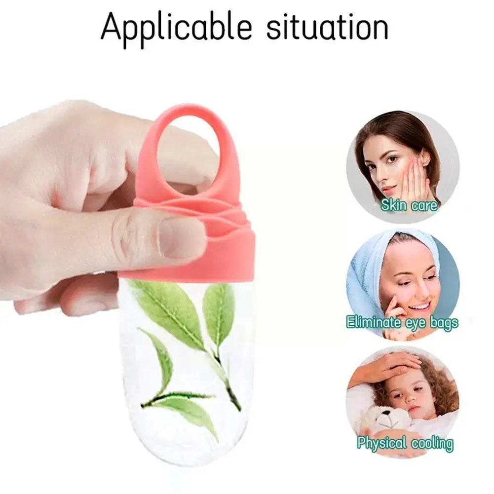 Silicone Ice Face Roller Removing Puffiness Face Massage Eye Ice Film Grid Ice Applying Bag Skin Face Care Silicone Film Ic A1T8