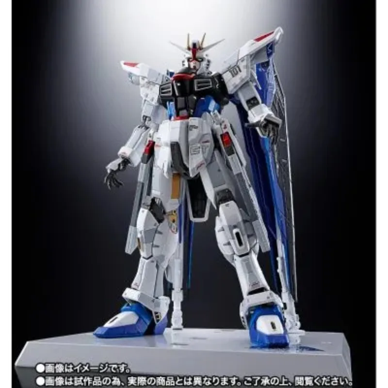 Bandai Original CHOGOKIN Freedom Gundam Ver.GCP 180mm Anime Action Figures Toys for Christmas Gift Collectible Model Ornaments