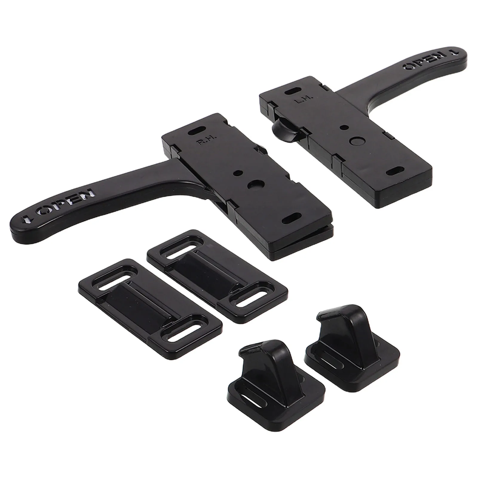 

2 Sets Rv Handle Kit Durable Plastic Latch For Camper Travel Trailer Motorhome Easy Installation Universal Fit Left Right Doors