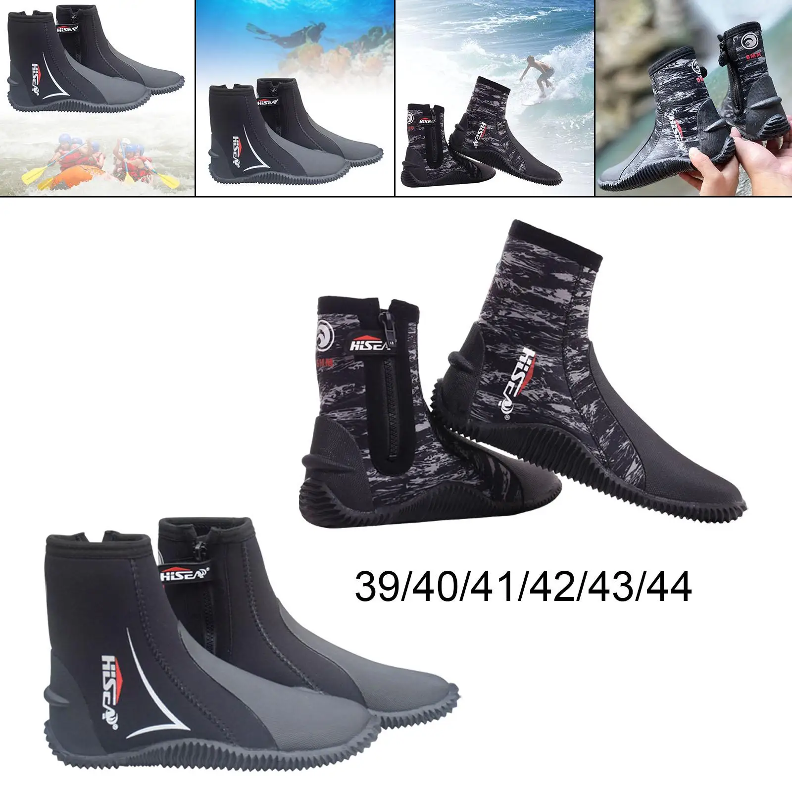 5MM Neoprene Diving Boots for Men Women Swimming Surfing Keep Warm Aqua Diving Shoes Water Sports Snorkeling Scuba Diving Shoes