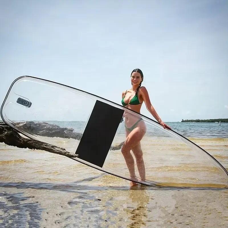 Favorite 2025 New Trendy Inflatable Transparent Board Paddle Board Aluminum Paddle for Surfing Unisex Ocean