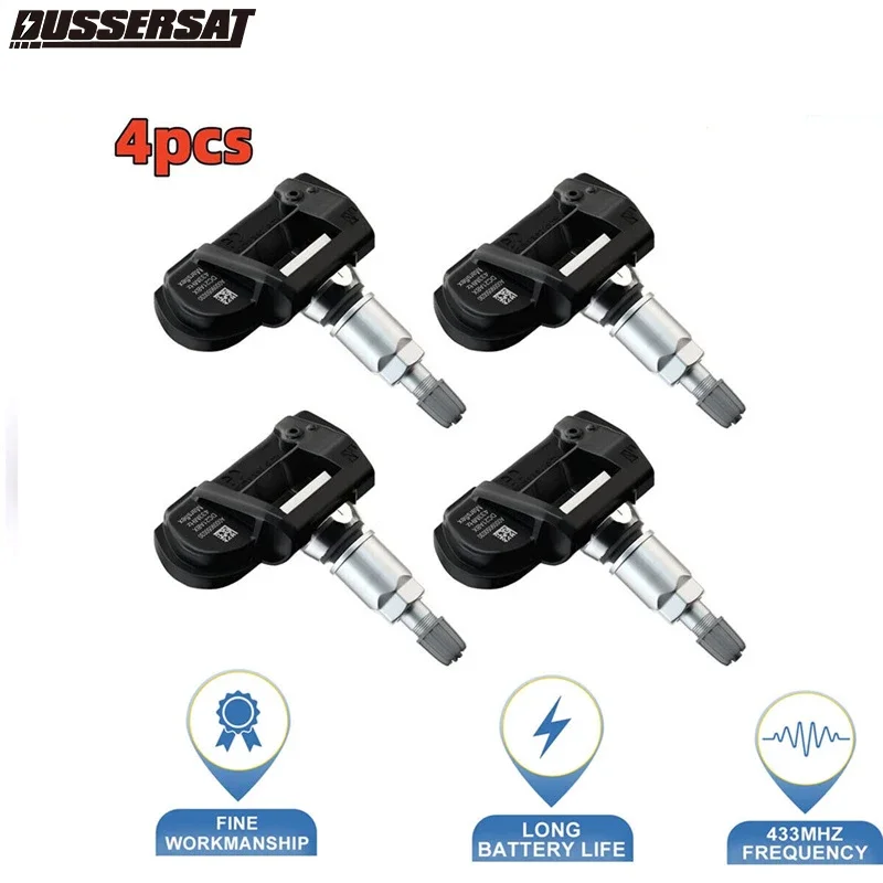 A0009050030 4PCS TPMS Set of 4 TPMS for Mercedes Tire Air Pressure Monitoring Sensors Benz C300 W204 W205 C204 TPMS