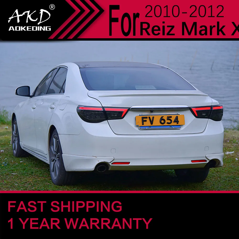 مصباح خلفي ليد للسيارة لتويوتا مارك إكس ، مصباح التوقف الخلفي ، إشارة الفرامل DRL ، الضوء الخلفي العكسي ، إكسسوارات السيارات ، صانعة #4