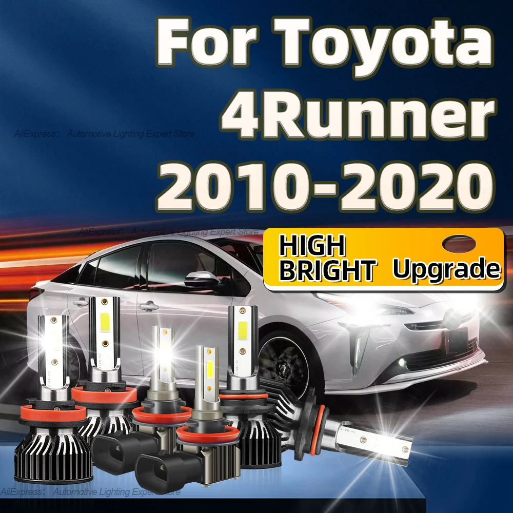 

2/6Pcs 6000K Canbus Bulb Led Lamp High Power 460W Car Headlight Fog Light Kit For Toyota 4Runner 2010 2011 2012 2013 2014-2020