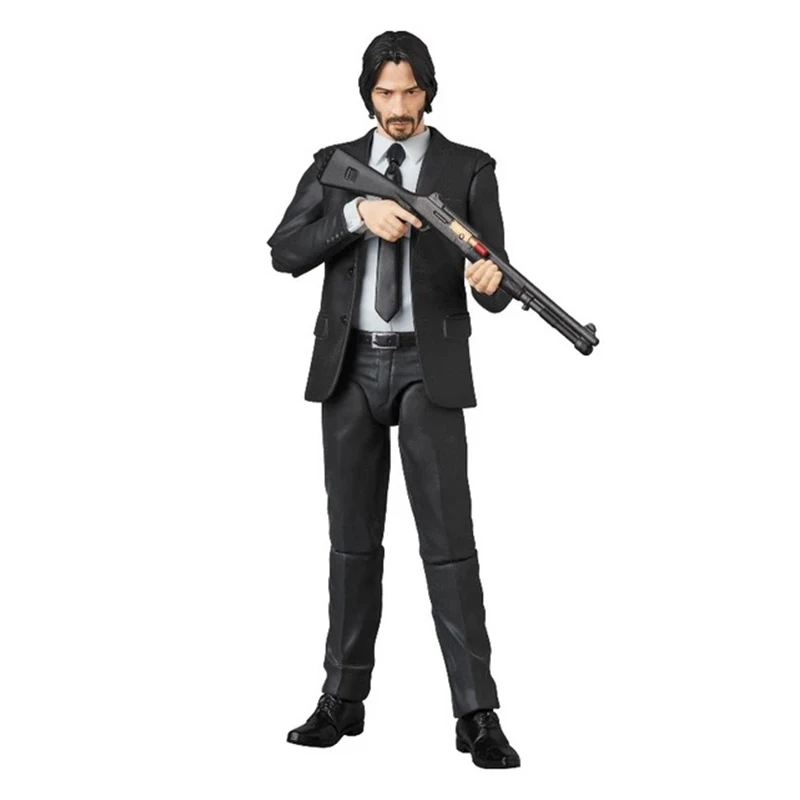 جون ويك الفصل 2 شخصيات الحركة ، دمية الرعب ، المفاصل البلاستيكية القابلة للتحصيل ، المفاصل المنقولة ، نموذج هالوين ، هدية لعبة ، 6 "، Mafex 085