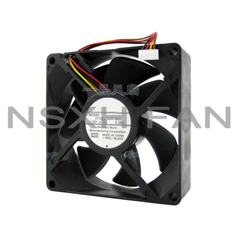 New Fan CPU Radiator 3110EL-04W-M66 8CM 8025 12V 0.36A Temperature Control Silent Chassis Cooling Fan