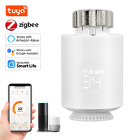 Tuya ZigBee 3.0 Smart Thermostat Radiator Actuator TRV Programmable Temperature Controller Works With Alexa Google Home Alice