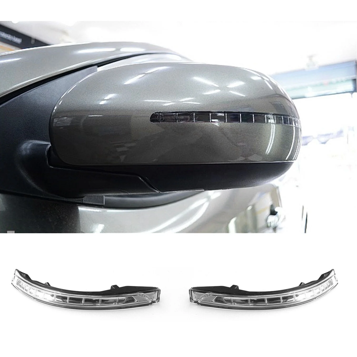 Luz de giro del espejo retrovisor lateral para KIA Sportage R, 2011, 2012, 2013, 2014, 2015, señal de parpadeo, lámpara de Flash 87624-4T000 derecha
