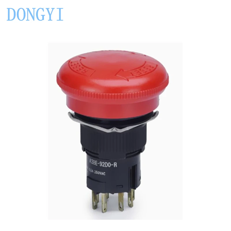 Emergency Stop Button 16mm opening Rotation start A3BE-92D0-R2