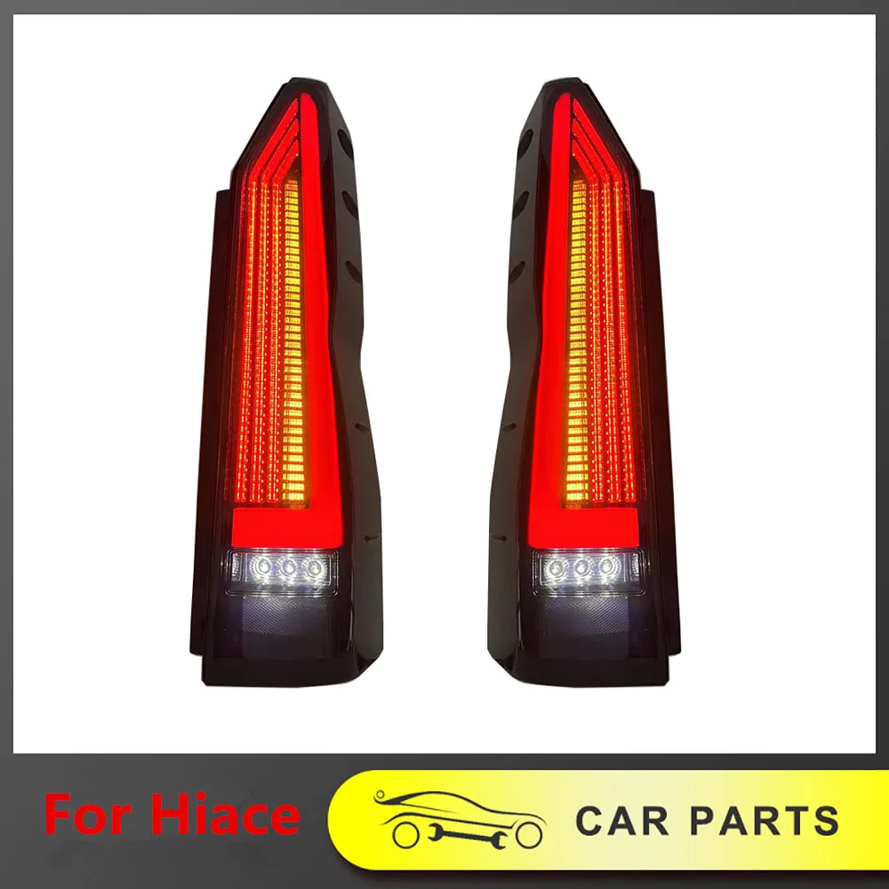 

NEW DESIGN VEHICLE LED TAIL LAMP FOR TOYOTA HIACE 2020 -2022 AUTO LED TURN SIGNAL BRAKE LIGHT REVERSE LIGHT MODIFIED TAILLIGHT