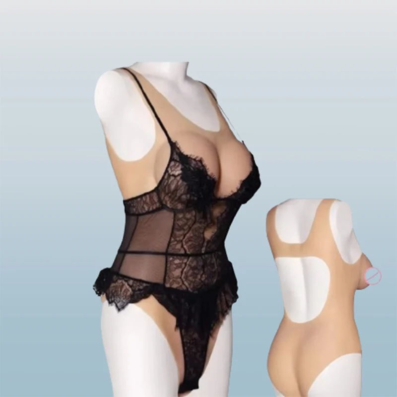 

YONGXI 3D Silicone One-piece Costume for Sissy Effeminate Transsexual Clothing with Cup B C D E F Cosplay
