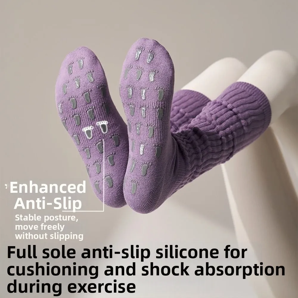 جديد القطن جوارب بيلاتيس تنفس Harajuku الشارع Strappy قبضة جورب عدم الانزلاق قبضة العرق ماصة اليوغا الجوارب #3