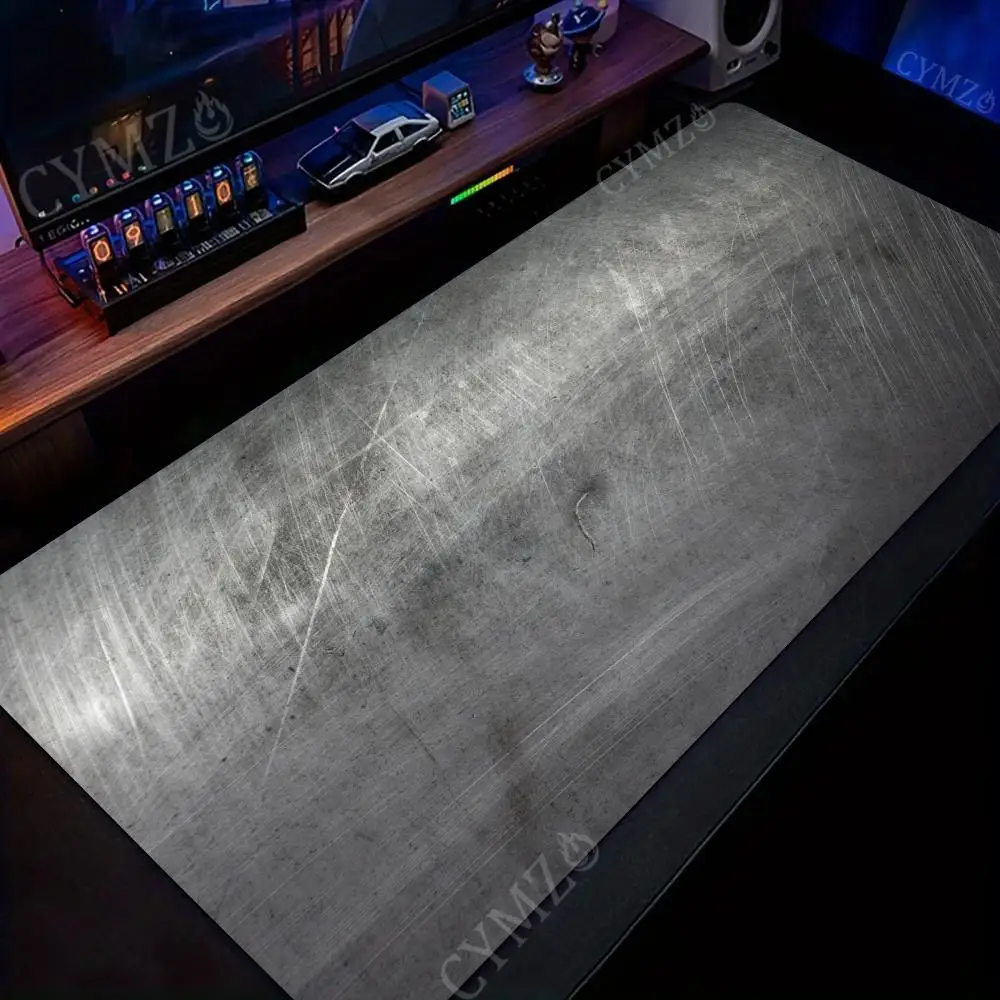 Roestvrij staal metaal glitter muismat bureaumat gamingmatten rubber antislip duurzaam waterdicht pc-accessoires toetsenbord muismatten