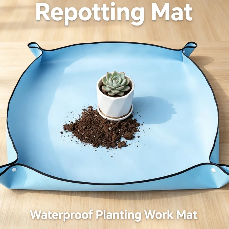 10PCS Greenhouse Gardening Mat Waterproof PVC Cloth For Plant Repotting Soil Durable Tool