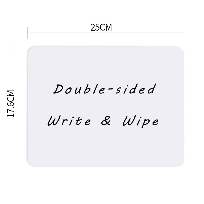 3 Stück tragbare doppelseitige Whiteboards für Kinder im Format A5/B5/A4, rahmenlos, nicht magnetisch, löschbar, zum Zeichnen und Schreiben für die Schule zu Hause – Detail 8