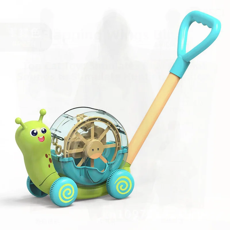 عربة الحلزون الكهربائية للأطفال، لعبة خارجية أوتوماتيكية، نشاط الوالدين والطفل، آلة نفخ الفقاعات البلاستيكية #3