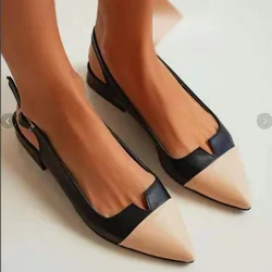 Closed Toe Sandals 2024 Women's Suit Female Beige Block Heels Mary Jane Low-Heeled Shoes With Strap New Black Chunky Fashion Low