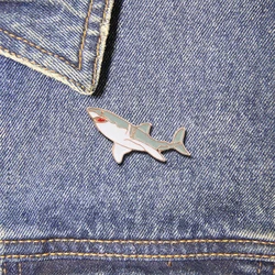 Shark Enamel Pins Sea Animal Cute Brooch Lapel Badges Jewelry Gift for Friends