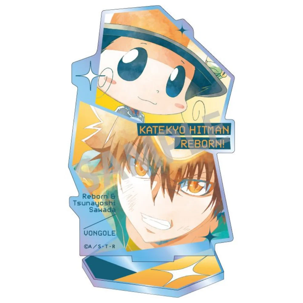 Anime Katekyo Hitman Reborn New Arrival 10cm HD Acrylic Stand Tsunayoshi Reborn Desktop Decor Carnival Gift Keychain