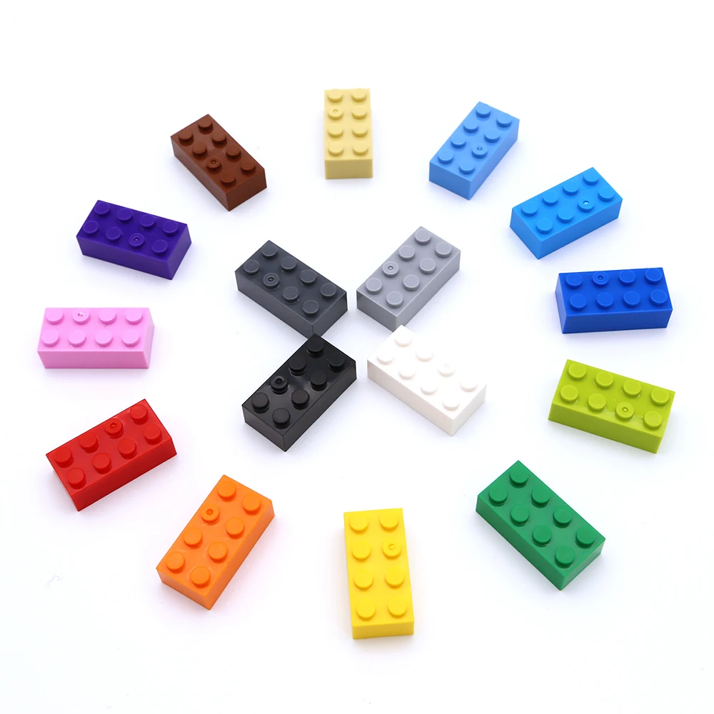 40 stücke DIY Bausteine Dicke Zahlen Bricks 2x4 Punkte Pädagogisches Kreative Größe Kompatibel Mit 3001 Kunststoff Spielzeug für Kinder