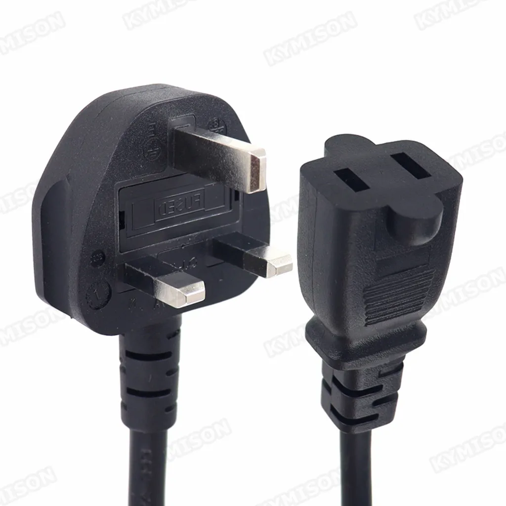 

Сетевой кабель BS1363 с 3-контактным штекером и гнездовым адаптером для США, штекер Сингапура Гонконга в США Nema 1-15R, шнур адаптера питания