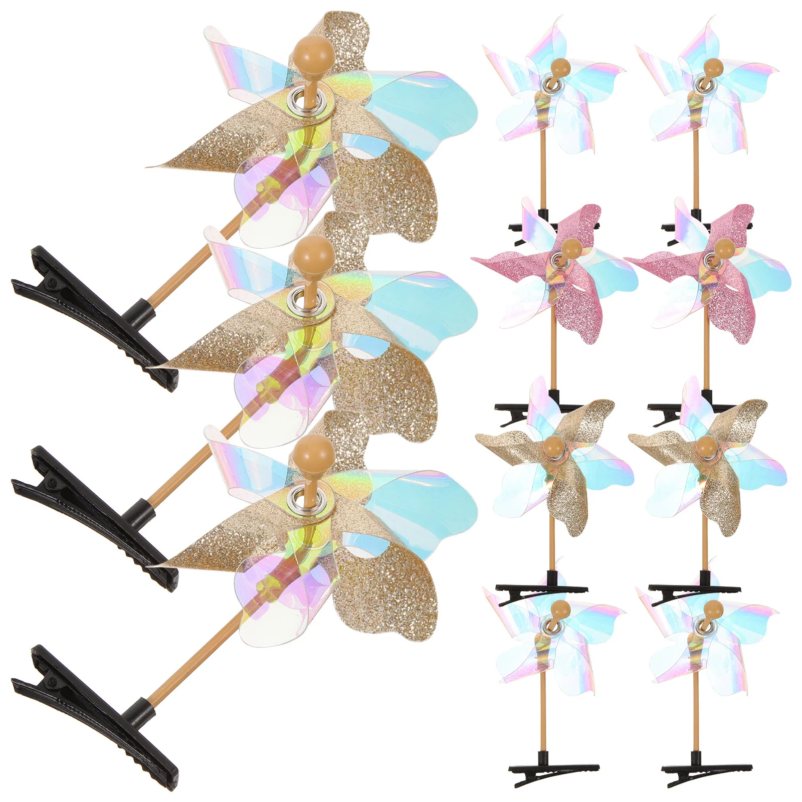 

11pcs Pinwheel Hairpin Hair Clips for Women Hair Clip Accessories Bright Color Birthday Gift